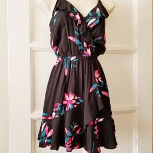 Express ruffle wrap cami dress size xxs